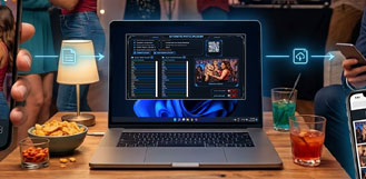 The laptop perform automated processing