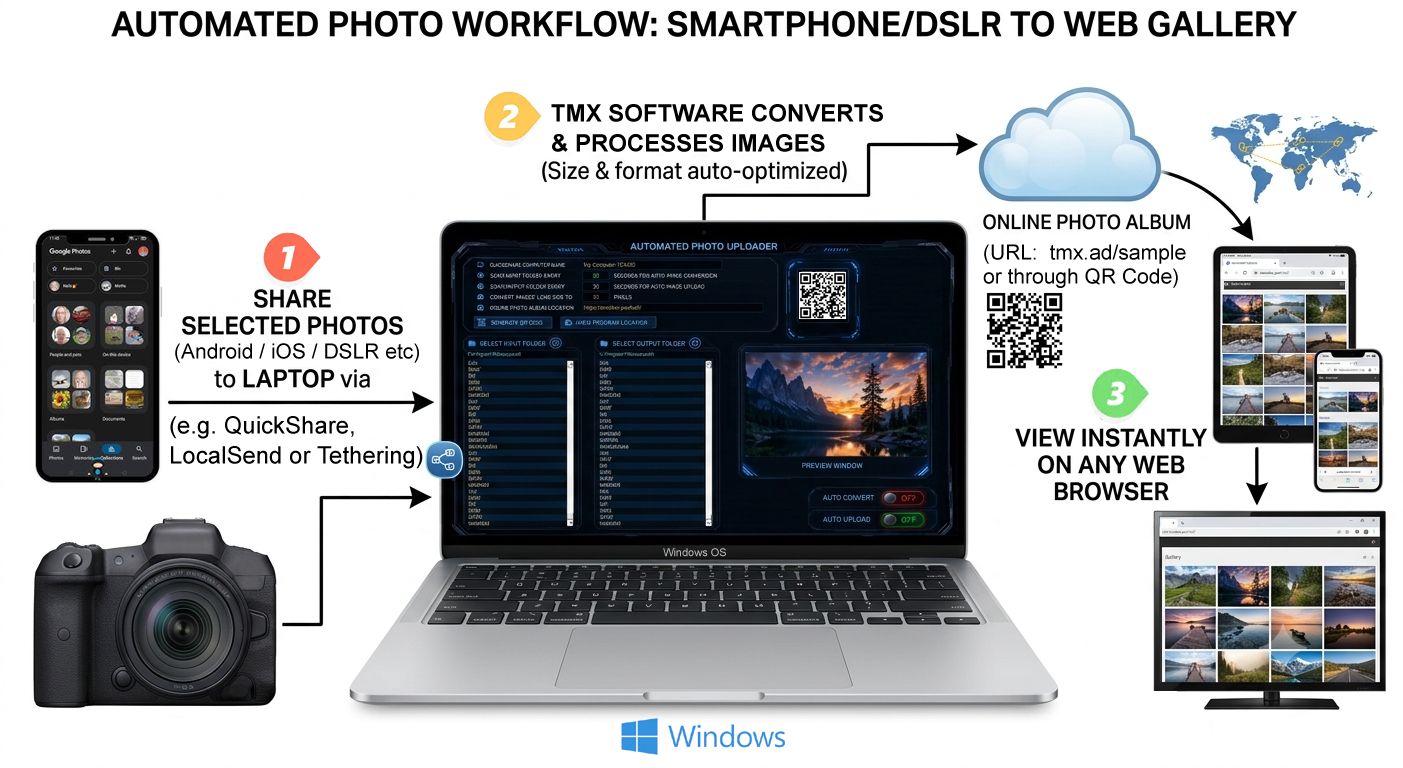 Automated Photo Workflow Diagram
